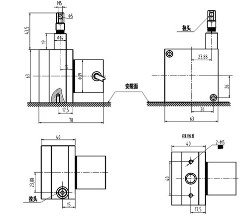數字式拉繩(線)位移傳感器安裝調試事項